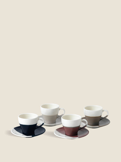 Royal Doulton Espresso cups and saucers (set of 4) at Collagerie