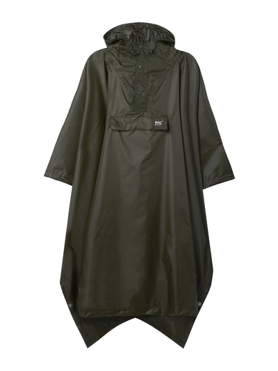 Mac in a Sac Khaki packable waterproof cape at Collagerie