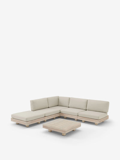 Made Garden corner lounge set in white at Collagerie