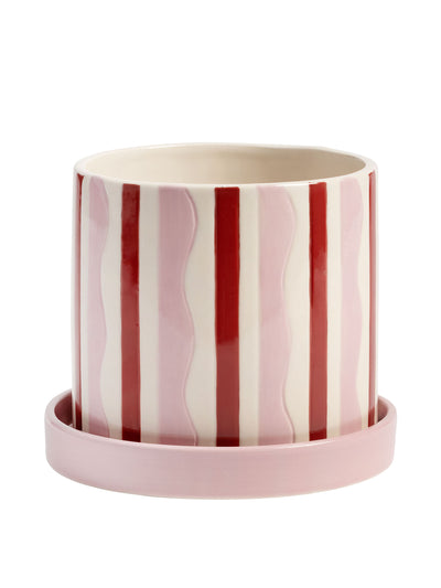 &Klevering Clash Flowerpot ceramic in pink at Collagerie
