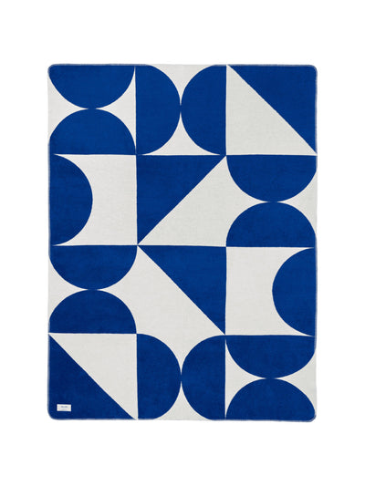 Noo.ma Tul Plaid textile blue blanket at Collagerie