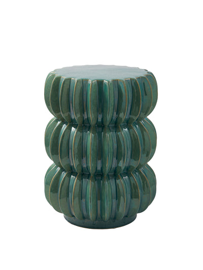 Pols Potten Pumpkin End table ceramic in green at Collagerie