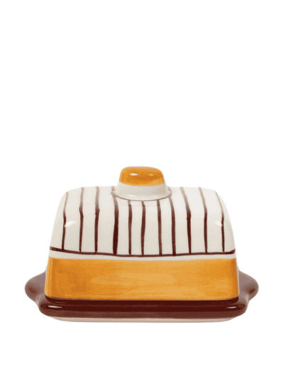Maison Flâneur Lina hand painted butter dish at Collagerie
