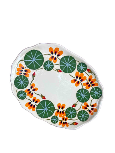 Minnie-Mae Studio Nasturtium serving platter at Collagerie