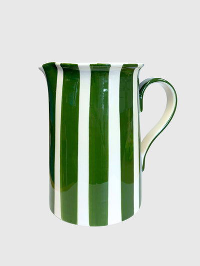 Maison Margaux Green stripe jug at Collagerie