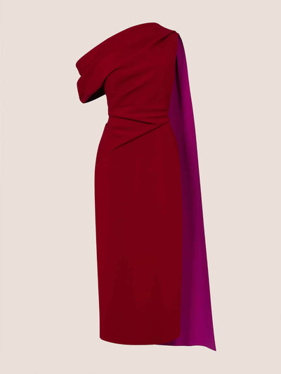 Roksanda Single-shoulder cape Maite dress at Collagerie