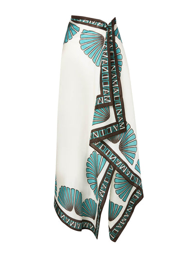 Malina Beach silk pareo at Collagerie
