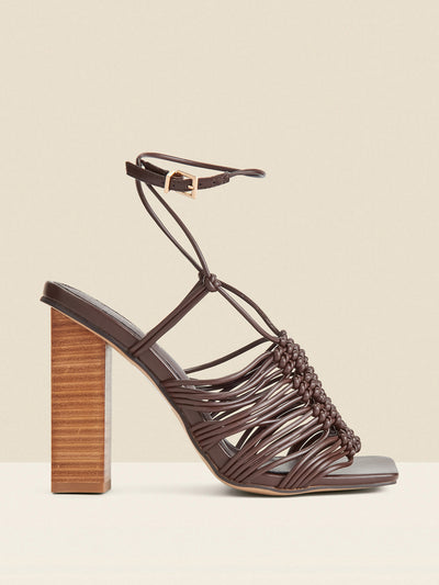 Sosandar Block heel gladiator sandals at Collagerie