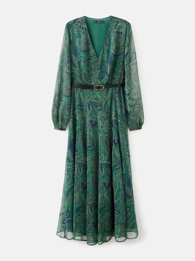 Mango Belt printed dress at Collagerie