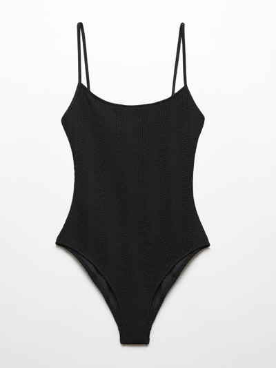 Mango Textured swimsuit at Collagerie