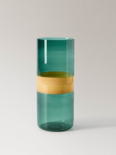 Mango Borosilicate coloured glass vase at Collagerie