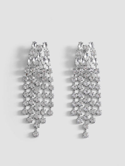 Mango Cascade earrings with faceted crystals at Collagerie