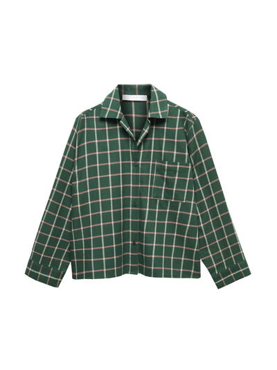 Mango Check flannel pyjama shirt at Collagerie