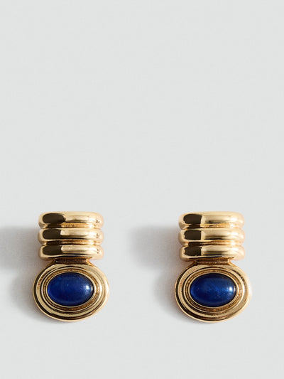 Mango Combined-relief earrings at Collagerie