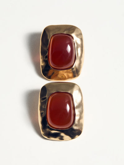 Mango Combined resin stone earrings at Collagerie