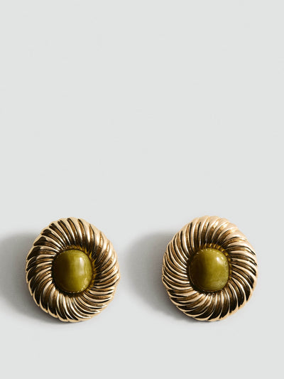 Mango Combined textured resin earrings at Collagerie