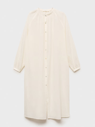 Mango Cotton tunic with buttons at Collagerie