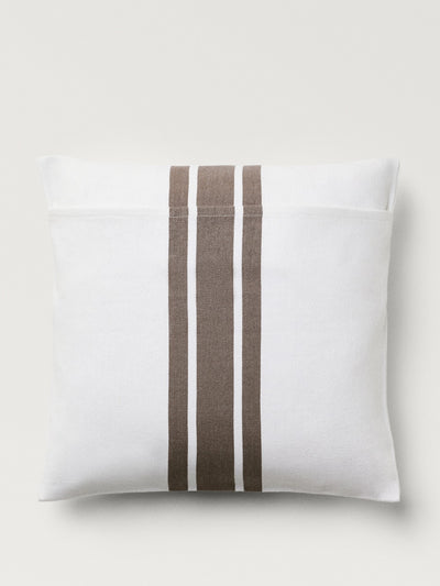 Mango Cushion cover with stripe detail at Collagerie