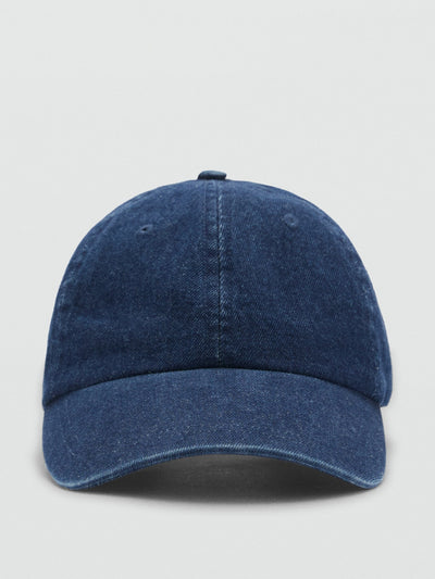 Mango Denim cap with visor at Collagerie