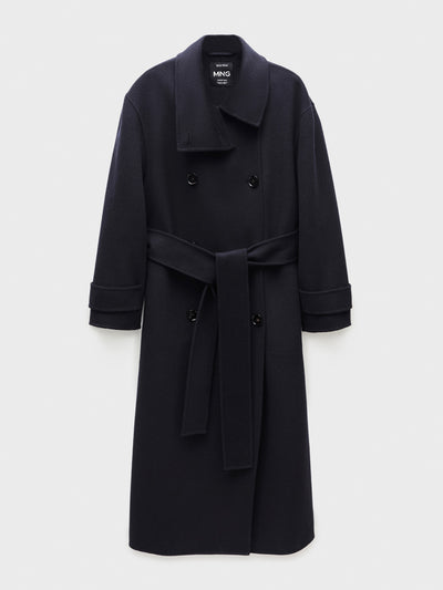 Mango Double-breasted wool coat at Collagerie