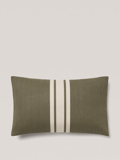 Mango Double-stripe cotton cushion cover at Collagerie