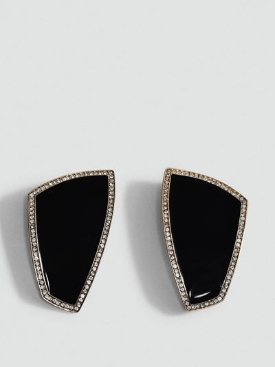 Mango Earrings with combined crystals at Collagerie