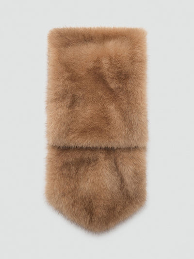Mango Fur-effect scarf at Collagerie