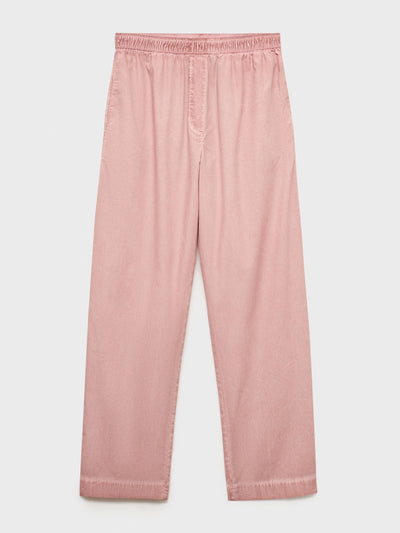Mango Garment-dyed cotton long trousers at Collagerie
