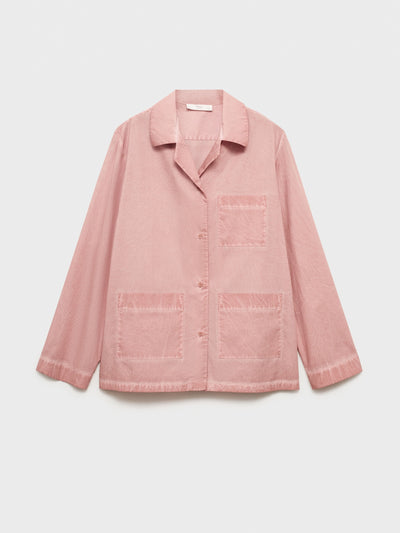 Mango Garment-dyed cotton shirt at Collagerie