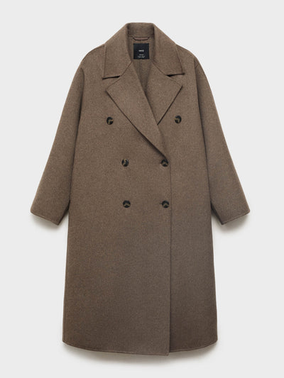 Mango Handmade oversized wool coat at Collagerie