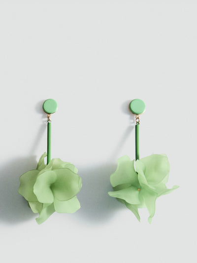 Mango Hanging floral earrings at Collagerie