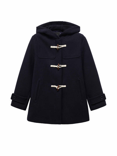 Mango Hooded wool coat at Collagerie