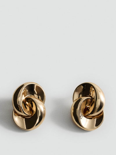 Mango Intertwined hoop earrings at Collagerie