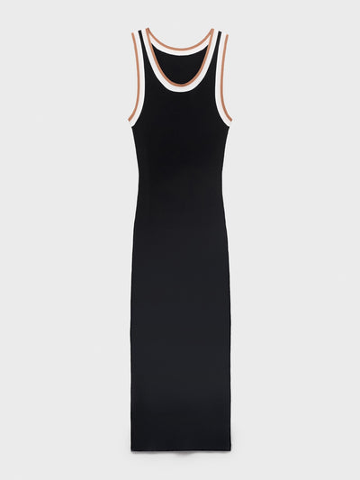 Mango Knitted dress with contrasting details at Collagerie