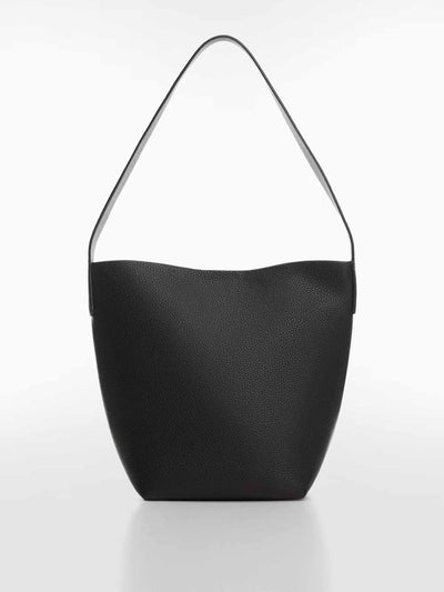 Mango Leather effect bucket bag at Collagerie