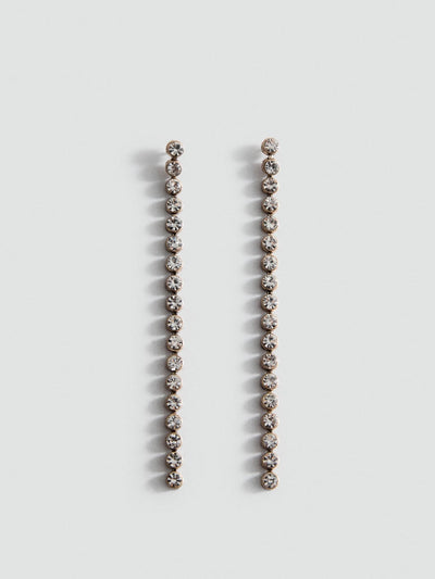 Mango Long crystal earrings at Collagerie