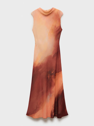 Mango Long gradient dress at Collagerie