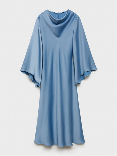 Mango Long satin dress at Collagerie