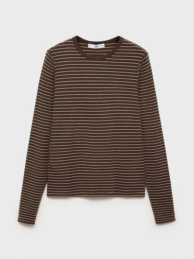 Mango Long-sleeved striped t-shirt at Collagerie