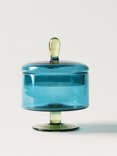 Mango Medium two-tone borosilicate serving dish with lid at Collagerie