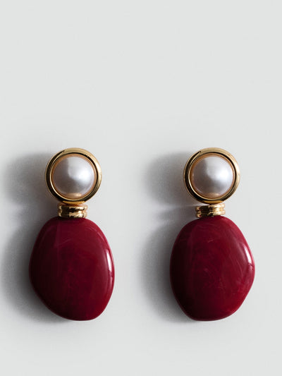 Mango Mixed resin earrings at Collagerie