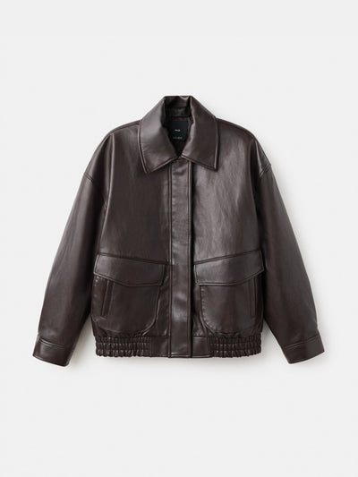 Mango Oversized faux leather jacket at Collagerie