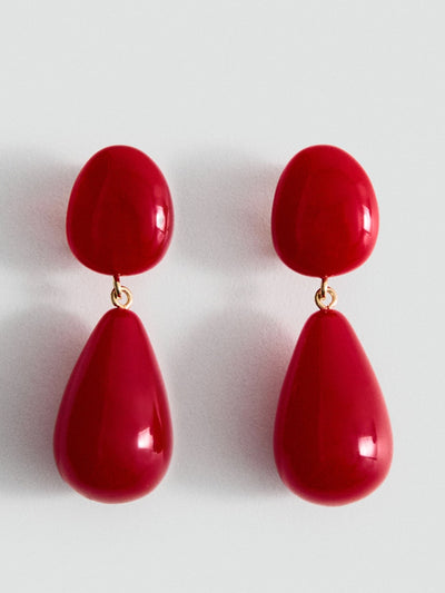 Mango Resin drop earrings at Collagerie