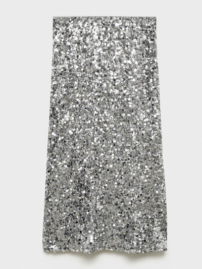 Mango Sequin midi skirt at Collagerie