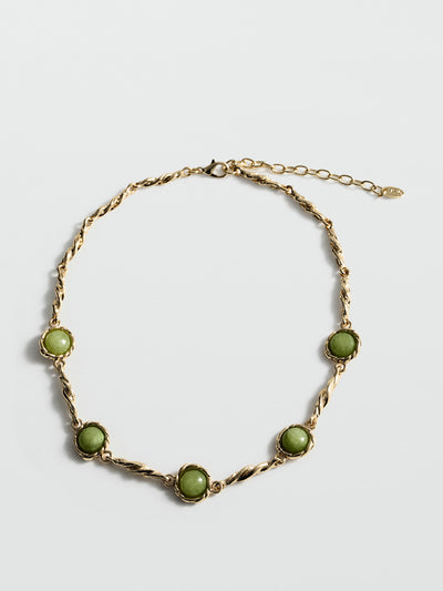 Mango Stone chain necklace at Collagerie