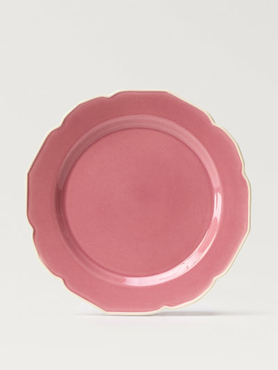 Mango Stoneware flat plate with wavy design at Collagerie