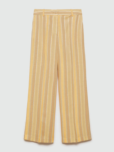 Mango Straight striped trousers at Collagerie