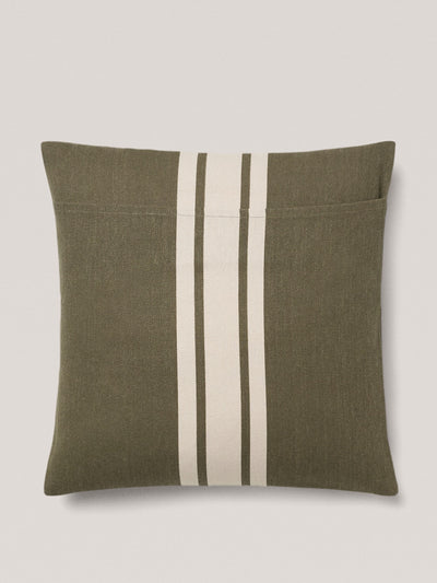 Mango Double-stripe cotton cushion cover at Collagerie