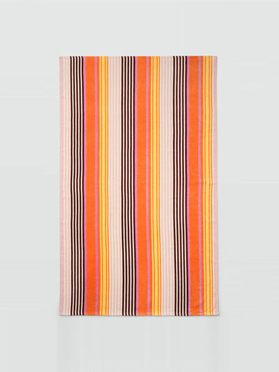 Mango 100% cotton striped beach towel at Collagerie