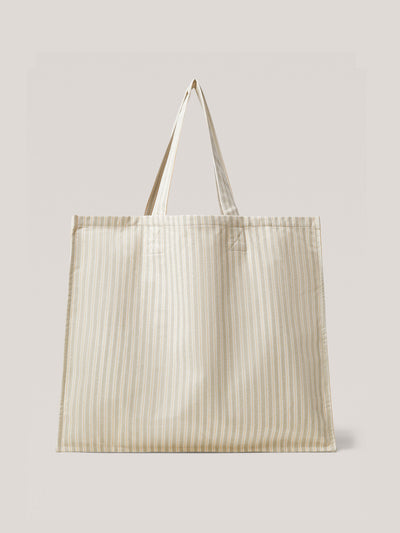 Mango Striped cotton tote bag at Collagerie